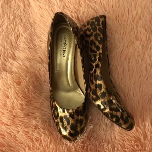Leopard print heels